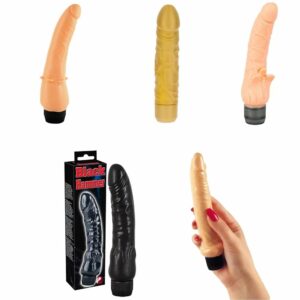 Vibratore realistico fallo pene dildo plug anale vaginale xxl donna vibrante